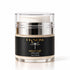 A jar of IKnow Night Cap Retinol Cream on a white background. The product is in a clear glass jar with a silver metallic collar and a black label featuring gold lettering and a dragonfly graphic.