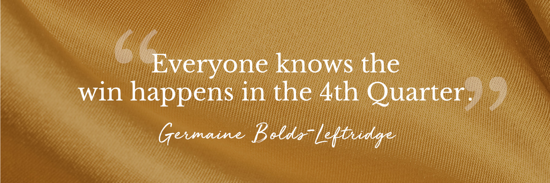 Germaine Bolds-Leftridge quote