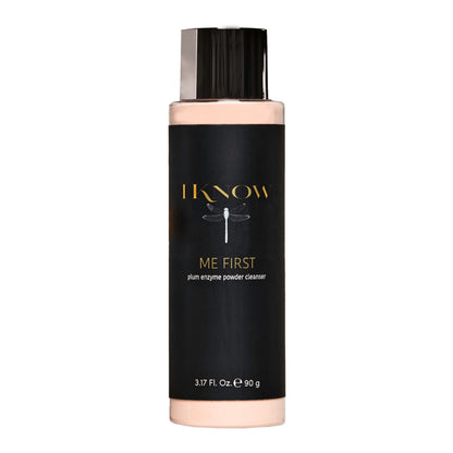 IKNOW Me First Plum Enzyme Powder Cleanser gently exfoliates, brightens and purifies dull, rough textured skin