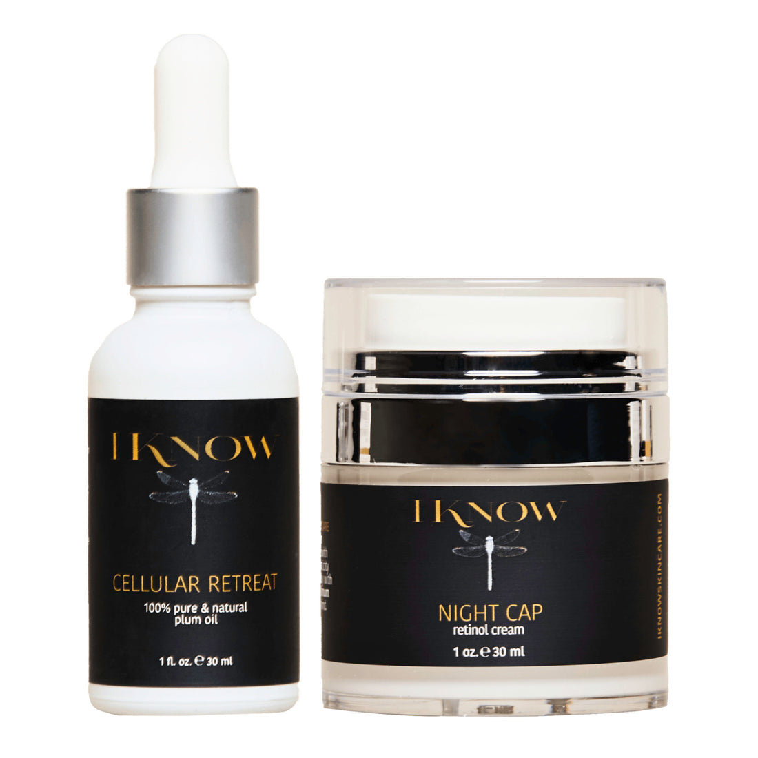 IKNOW Skincare ProAging Duo with 100% Pure Plum Oil and Retinol Cream